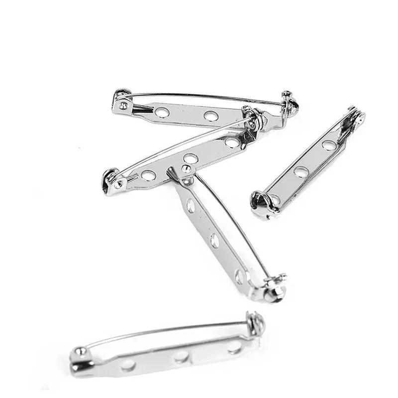 50 Stück Anstecknadeln Brosche Verschluss Rückseite Sicherheitsverschluss 25mm 1 Zoll Rollend DIY Zubehör Sicherheitsnadeln