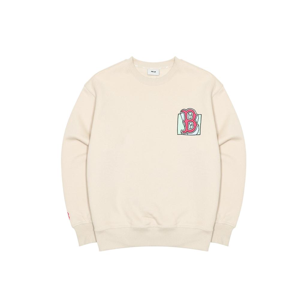 MLB Boston Red Sox Sweatshirt Unisex Beige 3AMTL0426-43BGL