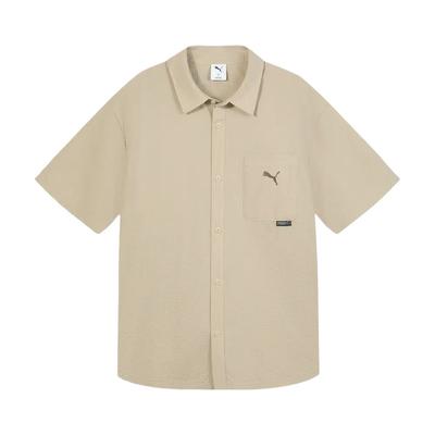Camisa de Manga Curta Versátil Confortável da Moda Amiga da Pele Masculina camisas 634794-91