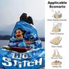 Lilo Stitch Adventure Flannel Blanket Super Soft Warm Cozy Blanket For Sofa Bed Office Travel Allseason Home Decor Gift