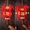Novos Lanternas Chinesas de TNT Vermelho 3D Festival Lanternas Penduradas Feitas à Mão DIY Lanterna de Ano Novo Ano Novo