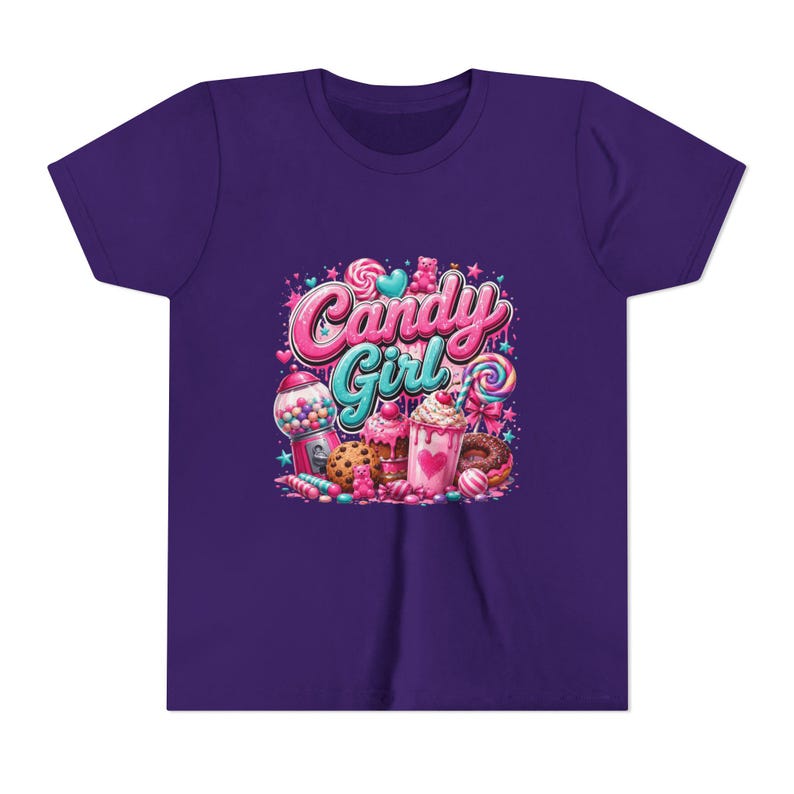 Candy Girl Toddler Tee | Pink Sweets Graphic Shirt 140