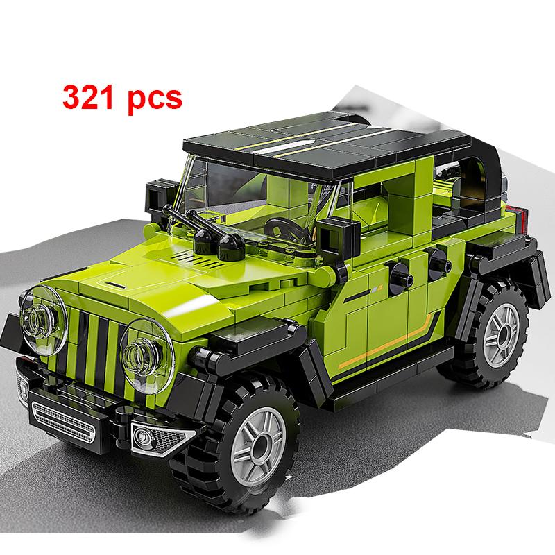 Technical Car Speed  Racing Vintage Car Building Blocks Sports City Vehicle Car Garage Off-road MOC Creative Toys