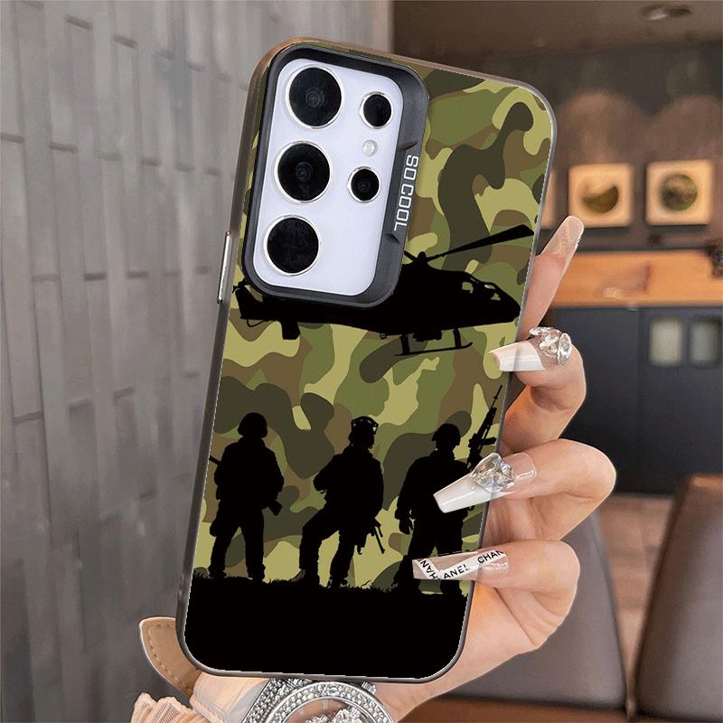 Camouflage Military Pattern Soft Phone Case for Samsung A17 A16 A15 A14 A13 A57 A56 A55 A54 A53 A37 A36 A35 A34 A33 A26 A25 A24