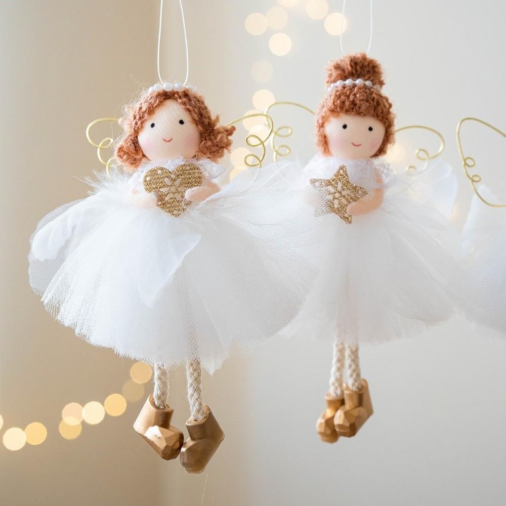 Gauze Skirt Christmas Tree Pendant Hanging Angel Girl Pendant Party Decoration