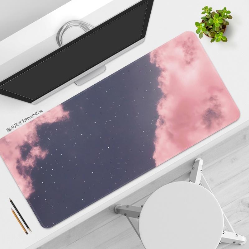 Pink Mouse Pad HD Printing Large Seaming Waterproof Mouse Pad Antislip Gaming Mouse Pad
