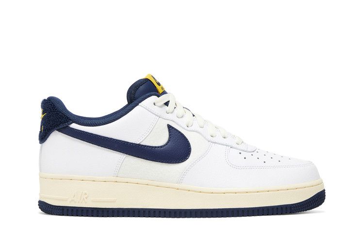 Men's Sneakers Nike Air Force 1 Low '07 LV8 Michigan Varsity Jacket (2021) White/Midnight Navy-Sail