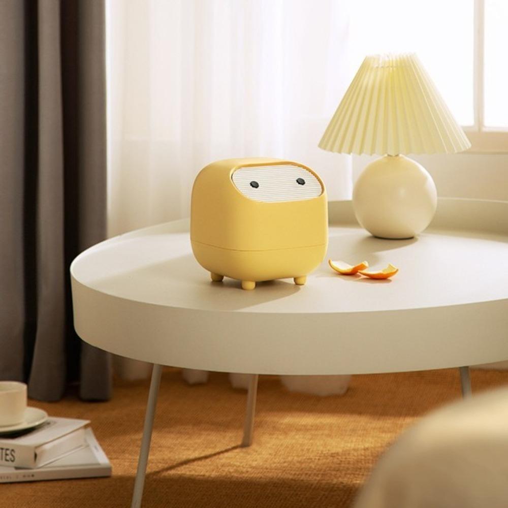Double-Layer Small Trash Can Mini Garbage Container Cute Desktop Trash Bin  Office Organizer