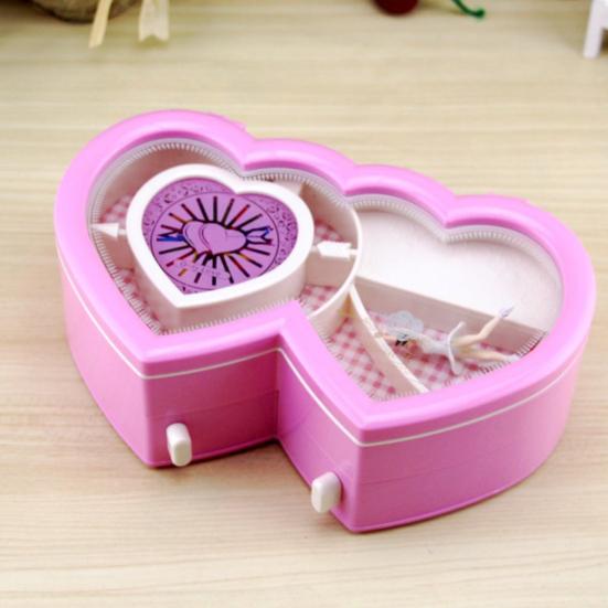 Speciale portagioie musicale con cassetto, superficie liscia e delicata