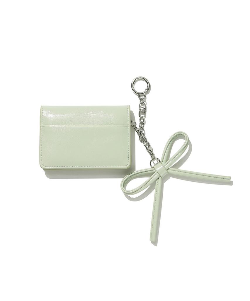 Covernat Woman Clover Heart Keyring Card Wallet Mint