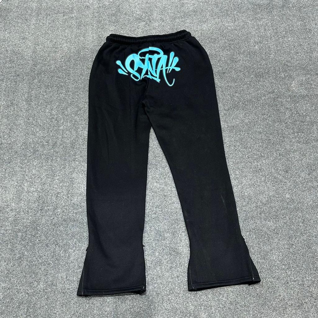 Street Sweatpants Herren Hose mit Reißverschluss unten Lässige Baggy Jogginghosen Herren Y2k