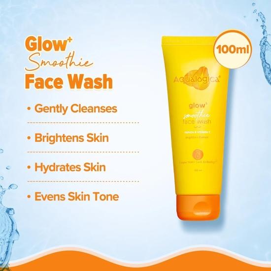 Aqualogica Glow+ Dewy All Skin Type Skin Combo (Face Wash - 100G + 50 SPF Sunscreen - 50G)