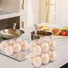 GYBest 50-Pack Clear Plastic Egg Cartons, Securely Store 6 Eggs Together, Chicken Egg Cartons for Refrigerator Storage, Family, Chicken Farm, Market,