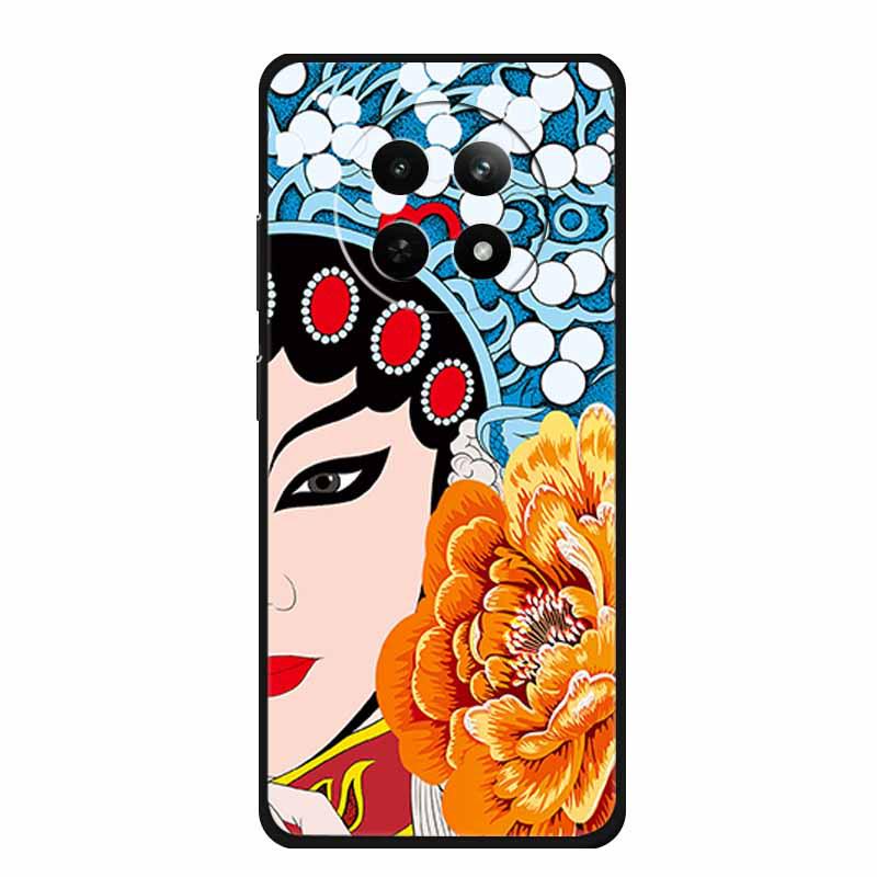 Embossed Textured Colored Soft Case for Realme 12 5G Phone