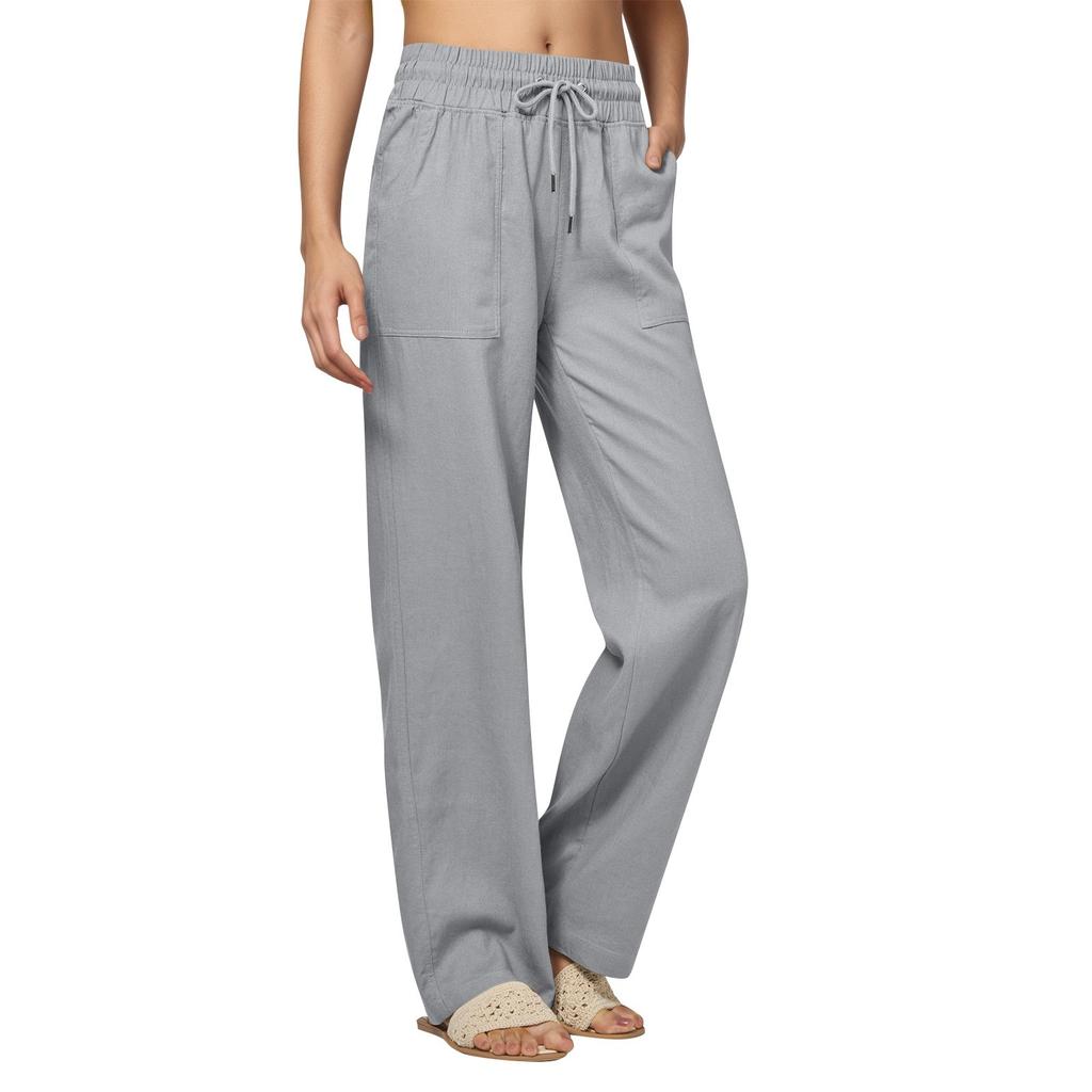 Women's Straight Pants Fashion Casual Pants Nine Point Harlan Pants