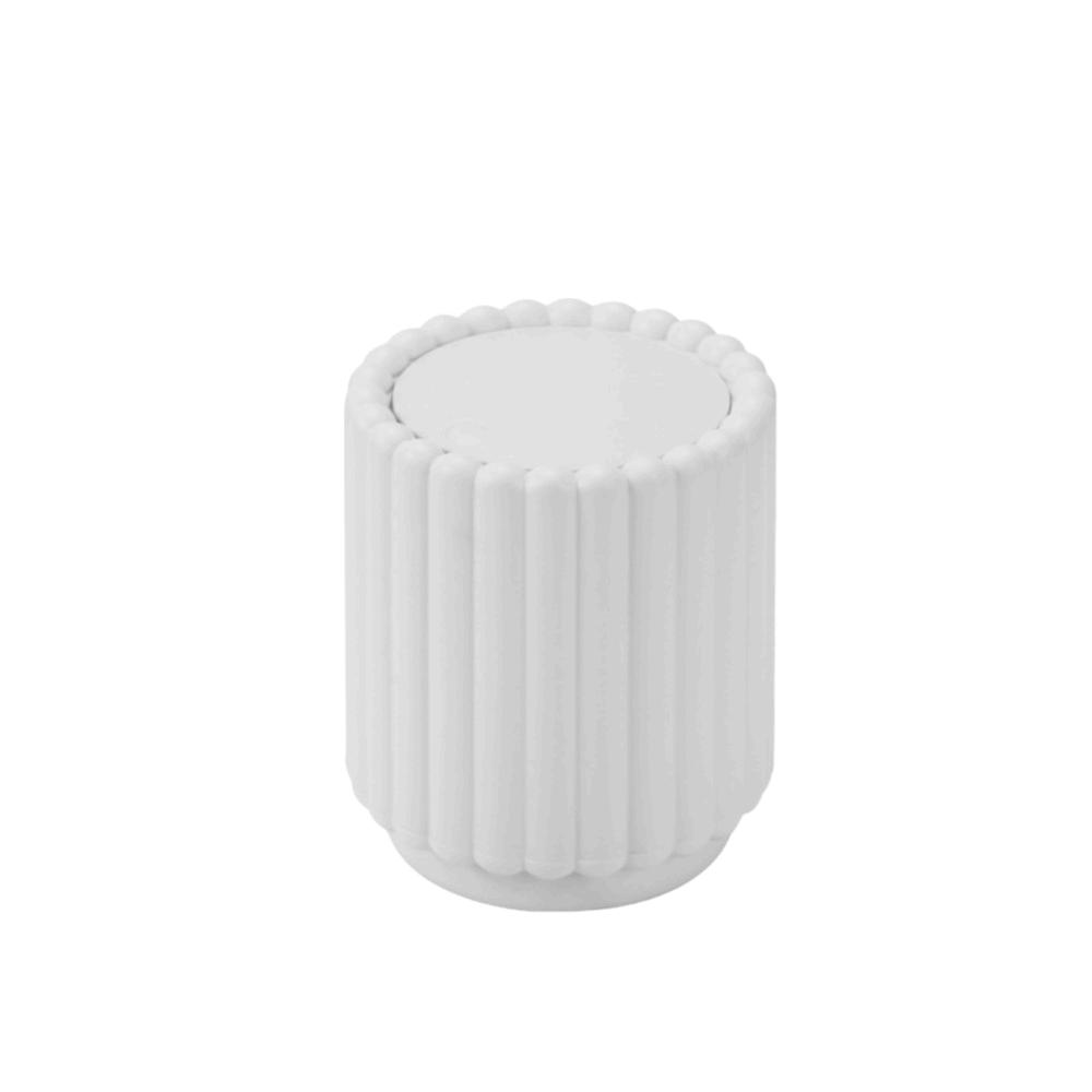 Press Open Lid Desktop Trash Can Non-slip Storage Bucket Creative Garbage Bin For Home Office