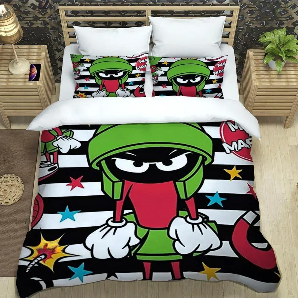 Marvin The Martian Cartoon Bedding Sets Luxury Duvet Cover Comforter Set Exquisite Bed Supplies Birthday Gift