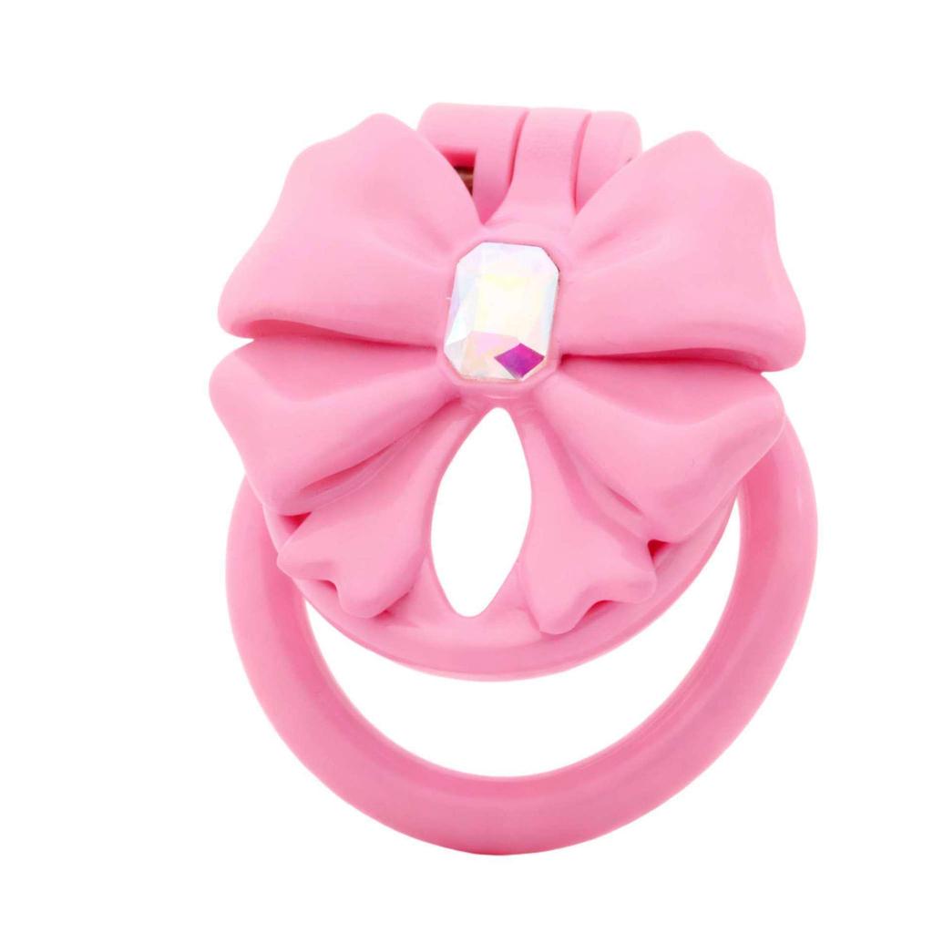Chrysanthemum Bow Chastity Lock: Male Flat Lock and Restraint for TS Training