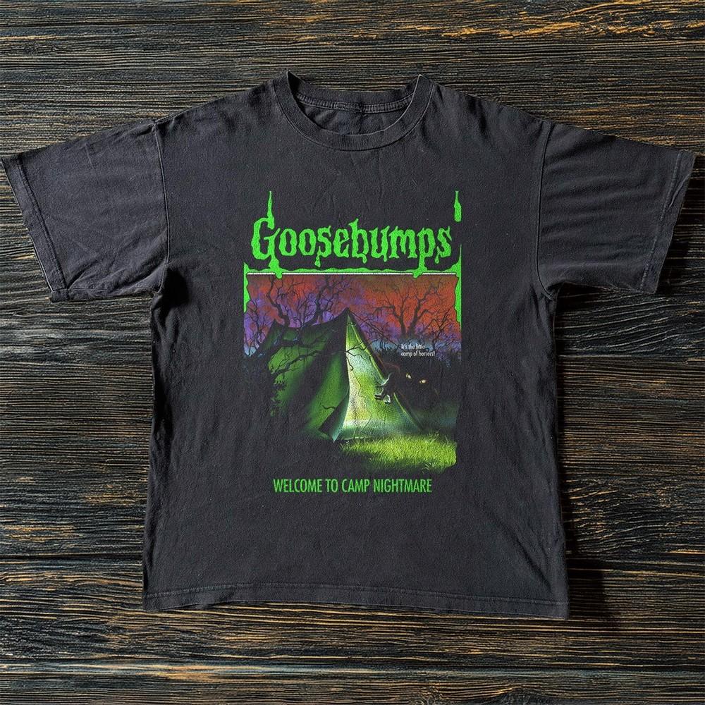 Goosebumps Welcome to Camp Nightmare Cover Black Cotton Tshirt Unisex T-Shirt S