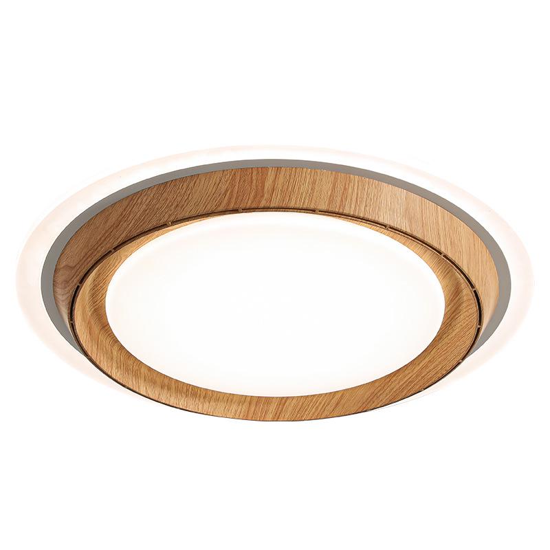 Modern Minimalist Solid Wood Leafless Fan Light - Silent Integrated Ceiling Light for Bedroom and Restaurant