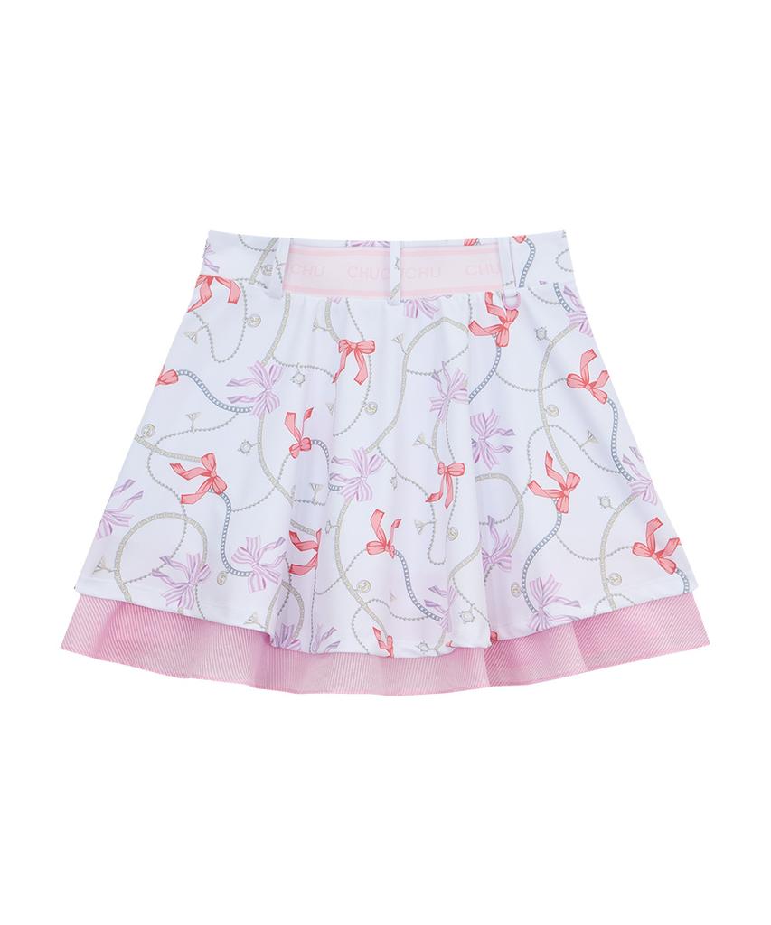 Chuku Chu Pita Double Flare Skirt (Light Pink) Cbfss-Sk004W