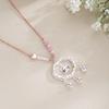KT cat auspicious cloud lock bell necklace niche design safety lock Hello Kitty necklace sweet gift for girlfriend