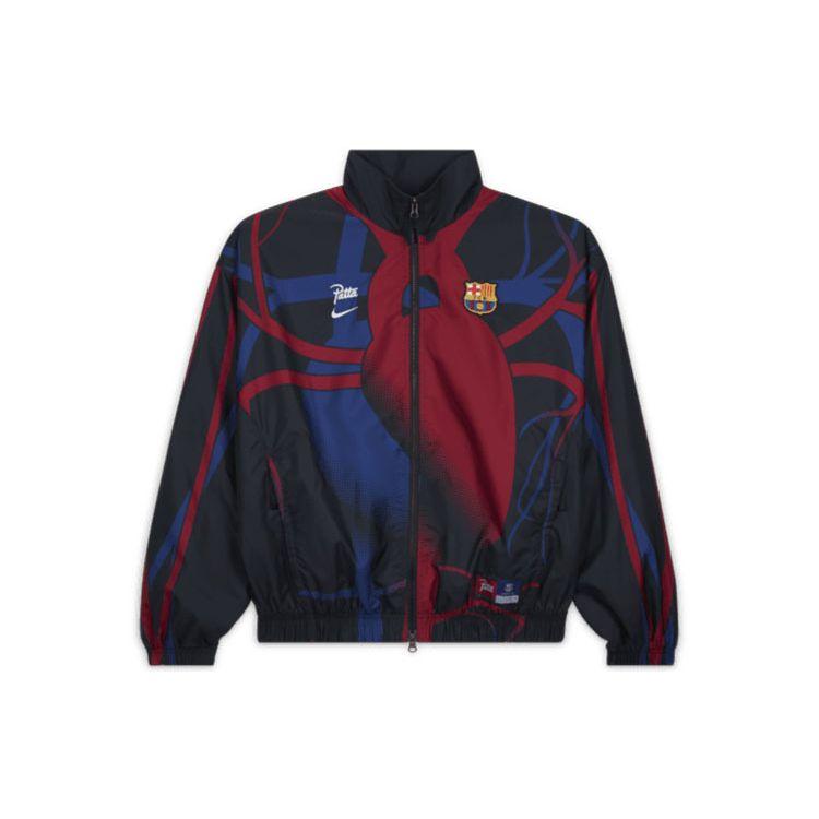

Спортивная куртка Nike FC Barcelona x Patta, черная мужская верхняя одежда FQ4275-010