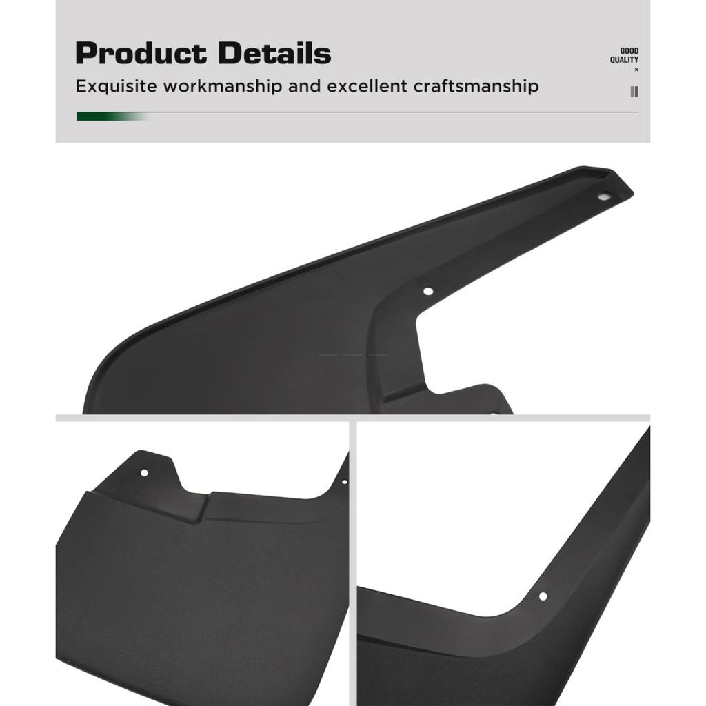 4 PZ Paraspruzzi Auto Paraspruzzi Parafanghi Paraspruzzi Auto Compatibili con Isuzu D-MAX 4 PORTE 2016 2017 2018 2019