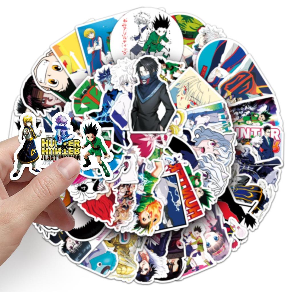 50 Sheets Cartoon Anime Graffiti Stickers for DIY Skateboard, Water Bottle, and Suitcase Decoration