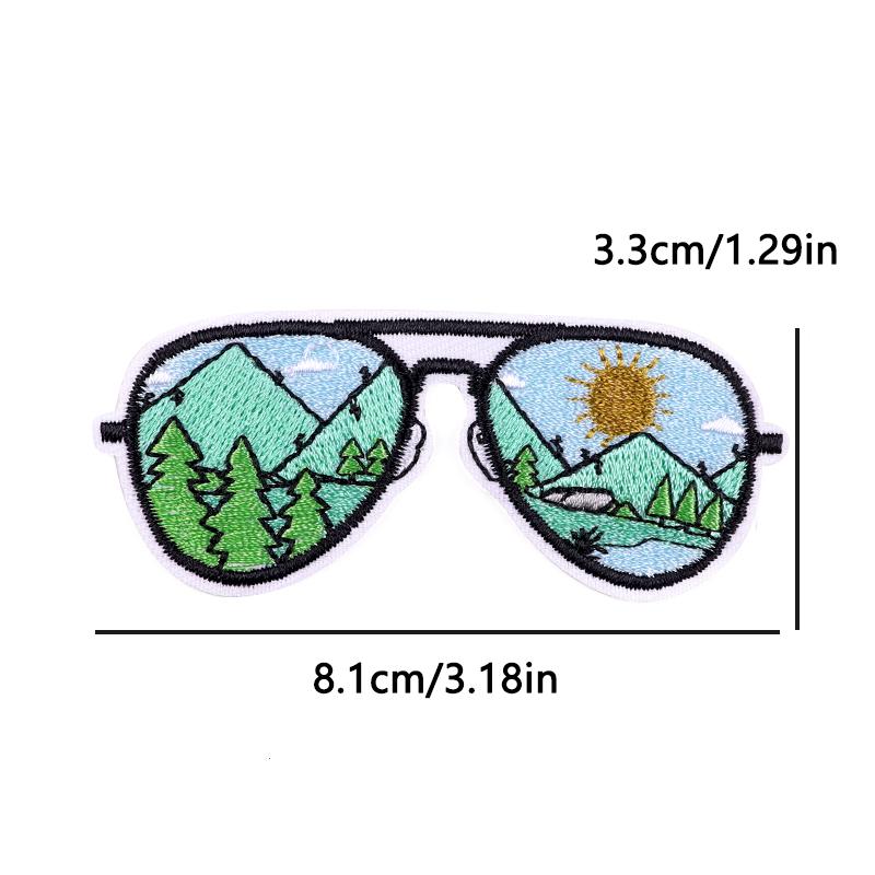 Mushroom Embroidered Tactical Patch Good Vibes Embroidery Ironing Patches Outdoor Mountain Iron On Patches For Clothing Applique
