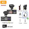 3 Camera Dash Cam for Car Front And Rear Camera 1080P 2" Video Recorder Dashcam Car DVR Rear View Camera W/ IR Car Accessory