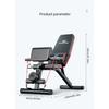 Fully foldable adjustable fitness bench, exercise use fitness dumbbell bench, multi-functional Roman chair, inclined bench