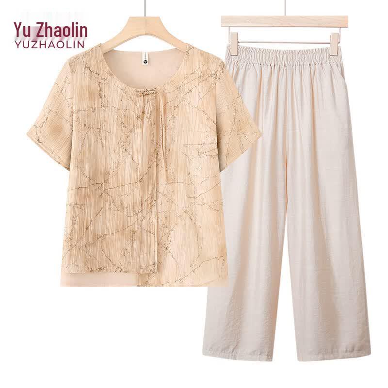 YUZHAOLIN Women's Summer T-Shirt & Blouse Set