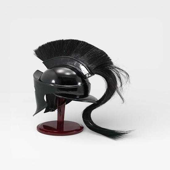 Ancient Greek Corinthian Steel Helmet, Handmade Spartan Warrior Armor