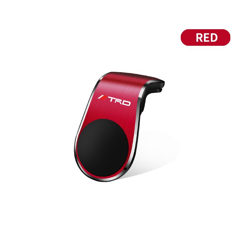 1x Car Magnetic L-shaped Car Dedicated GPS Phone Holder Emblem for Toyota TRD Chr Corolla Camry Rav4 Yaris Hilux Prius Avensis Auris