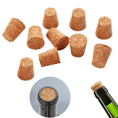10Pcs Wine Bottle Stopper Soft Wood Corks Leakproof Good Sealing Biodegradable Reusable Wooden Cork for Wine Bottles