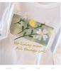 Damen Plus Size Locker Mittellanges Kurzarm-T-Shirt (Schlankmachend, Rundhals) - Erhältlich in Größen 200/300/350 Jin, Stil 6109