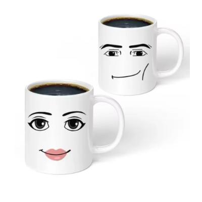 Funny Game Inspired Face Coffee Mug for Men And Women Cute Gamer Birthday Gift Ideal for Back To School