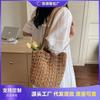 Large Capacity Hollow Bag Women's Summer New Casual Shoulder Woven Bag Seaside Vacation Beach Bag