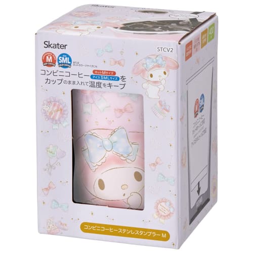 Skater Thermal Insulation Convenience Store Coffee Stainless Steel Tumbler 400ml M My Melody Happiness Girl Sanrio STCV2-A