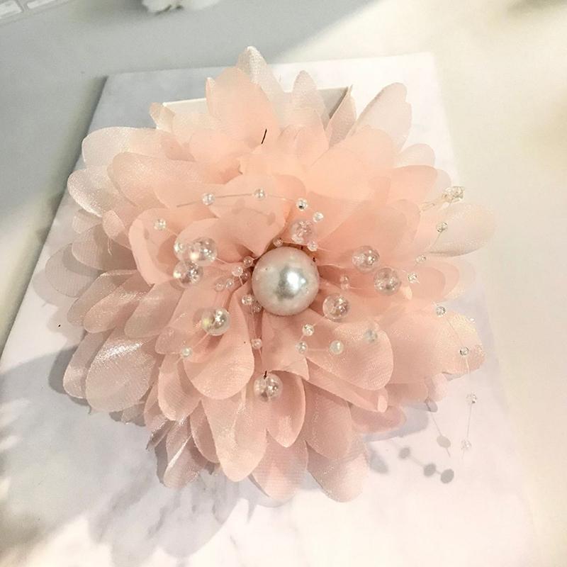 Able Peony Flower Starry Star Bead Hair Clip Women Ponytail Shark Hair Clip Temperament Girl Headwear Accessories