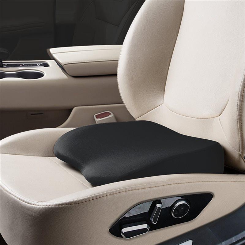 Car Driver Seat Lift Pad,Small Lumbar Support Cushion, Height Adjusting Pad For All-Seasons Lifter Black