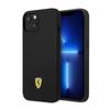 Ferrari Silicone Metal Logo - Etui Iphone 14 (Czarny)