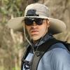 Unisex Solar-Powered Cooling Sun Hat - Large Brim for Outdoor Activities
