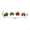1/12 Dollhouse Mini Christmas Train Miniature Wood Model Wooden Toy for