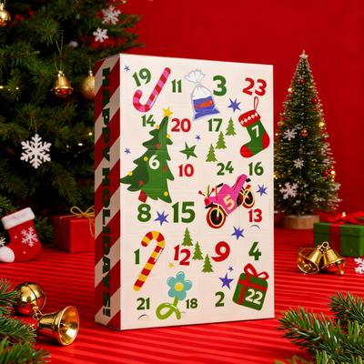 Socks Advent Calendar for Adults Men Women 24 Pair of Christmas Crew Socks Set 24 Days Countdown To Christmas Gift Box