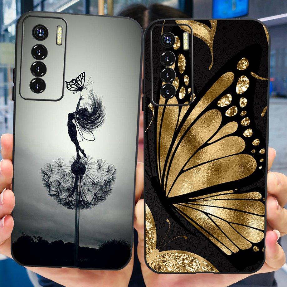 For Tecno Camon 17 Pro / Camon17 CG6 CG8 Case Cute Cartoon Dragon Astronaut Pattern Luxury Soft Silicon Phone Bumper Back Cover