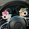 Car Accessory Used For Car Gear Shift Decoration Cute Turn Signal West Highland Dog Wiper Dolls Rearview Mirror Ornament Gift