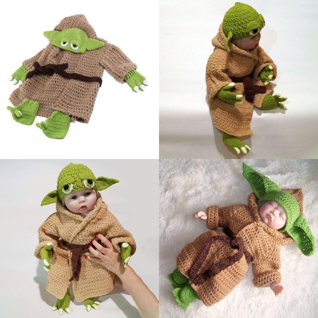 Søt Yoda Baby Cosplay Kostyme For Uforglemmelige Fotoseanser