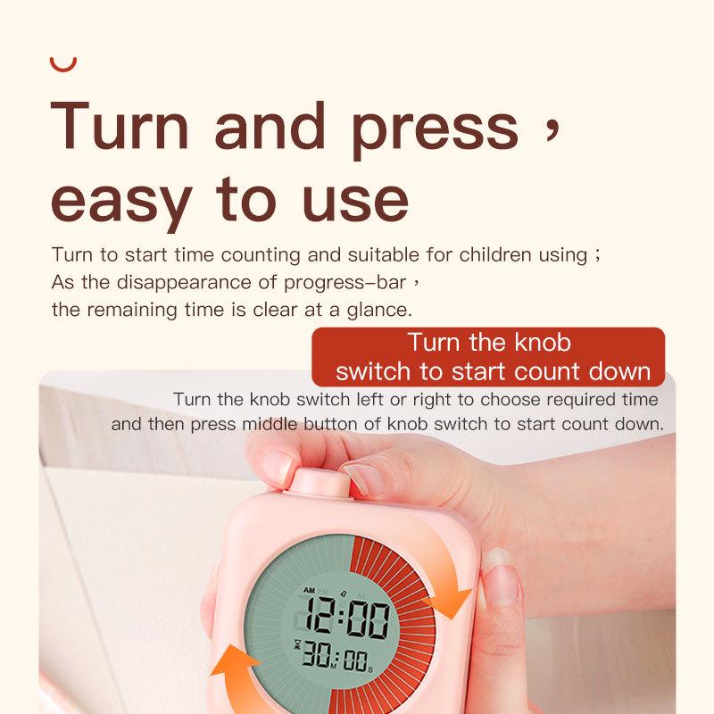 60-Minute Digital Visual Timer for Kids